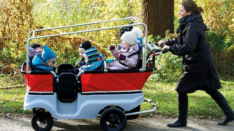 Kein Weg zu steil für unsere Kinder – eKita-Mobil für Landenhausen