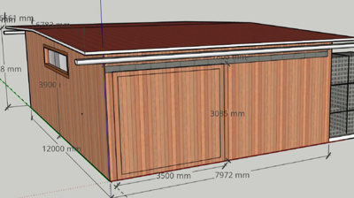 Sanierung Schuppen Bikepark Weingarten