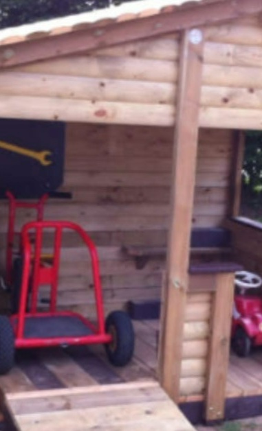 Wir bauen eine "Waschanlage" für die Kinderfahrzeuge der KiTa