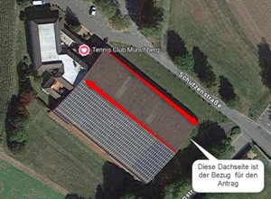 Tennis/Squashhalle Dacherneuerung zur Bestandssicherung