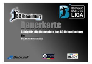 Dauerkarte Badminton 2.Bundesliga