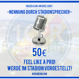 Nennung durch Stadionsprecher