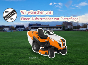 Rasenpflege für die SSV Foerste e.V.
