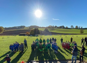 LED Flutlichtanlage für den Sportplatz Meckbach