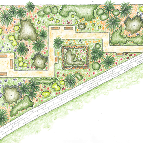 Naturnaher Staudengarten im Stadtpark