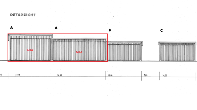 Neue Wagenbauhalle der Narrenzunft AHA