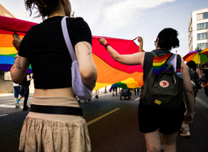 Die größte Regenbogenfahne Deutschlands