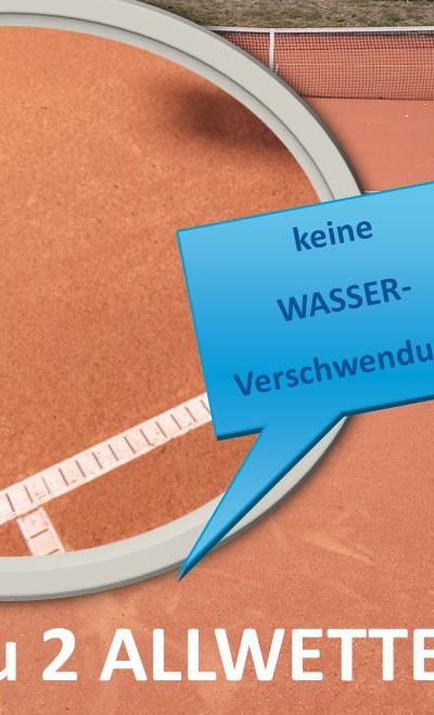 Umbau zu zwei Tennis Allwetterplätzen