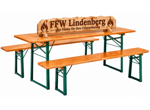 Bierzeltgarnitur für die FFW Lindenberg
