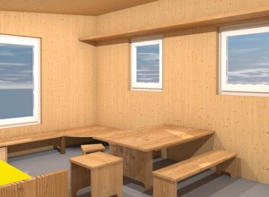 Neubau Holzhütte Waldkindergarten Elzach e.V.