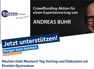 Machen statt Meckern! Top Vortrag und Diskussion am Einstein Gymnasium