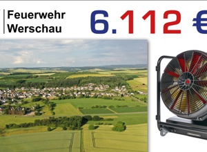 Ein Hochleistungslüfter für die Feuerwehr Werschau