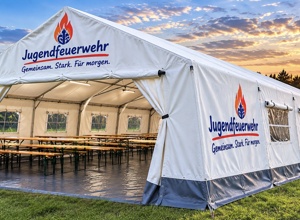 Mannschaftszelte für die Jugendfeuerwehr