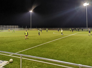 Grillhütte als Teil der neuen Crew Arena SV Rheidt