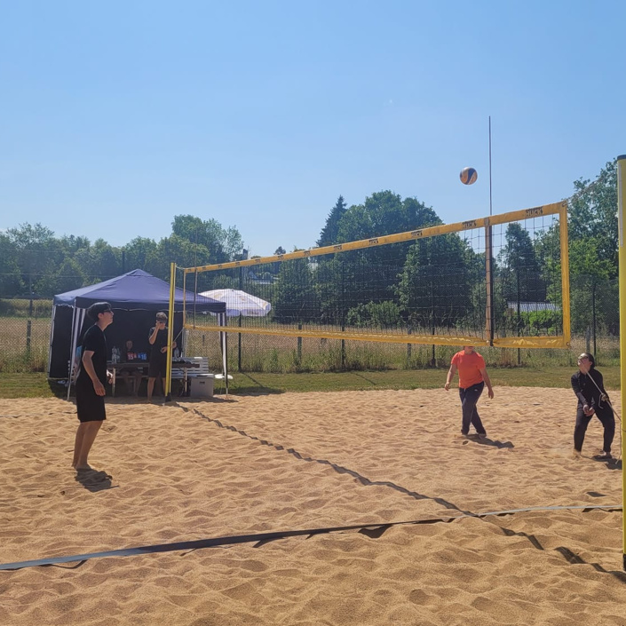 Neuer Beachvolleyball Sand