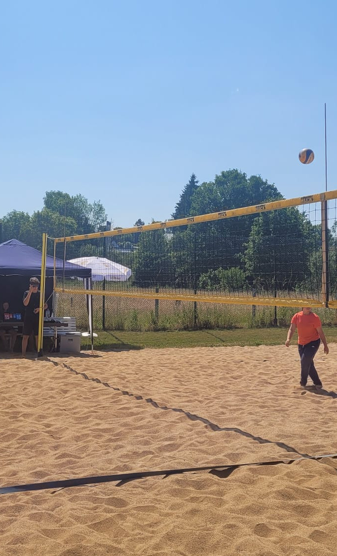 Neuer Beachvolleyball Sand