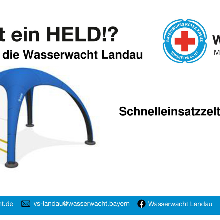 Einsatzzelt Wasserrettung