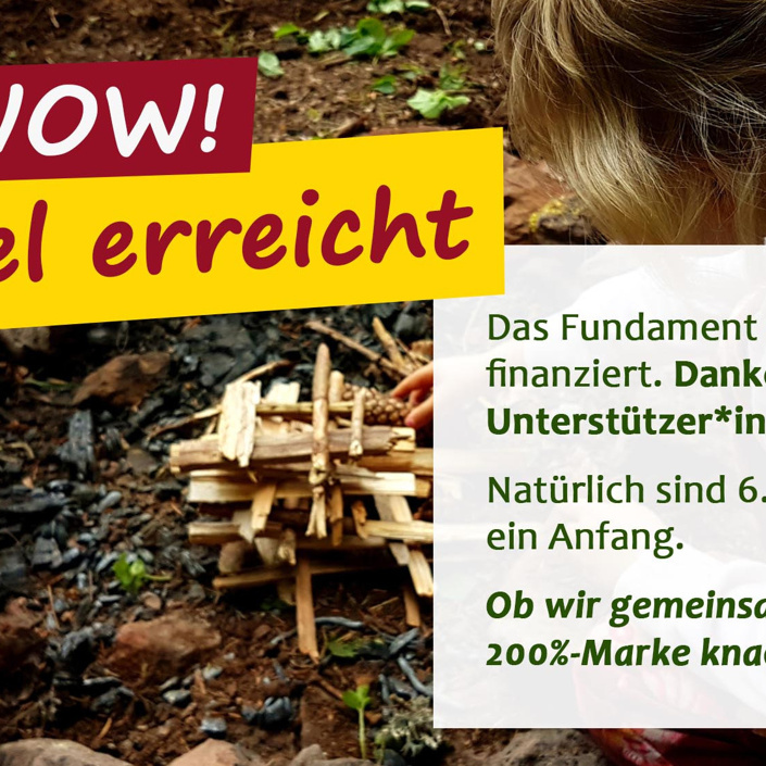 Schutzhütte für unseren Naturkindergarten