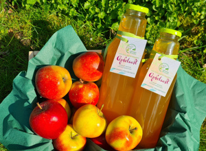 Apfelsaft von den Streuobstwiesen der Projektgruppe "WiesenWunder"