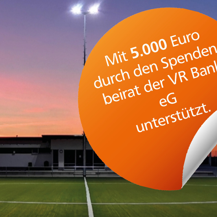 Schutzdach als Teil der neuen Crew Arena SV Rheidt