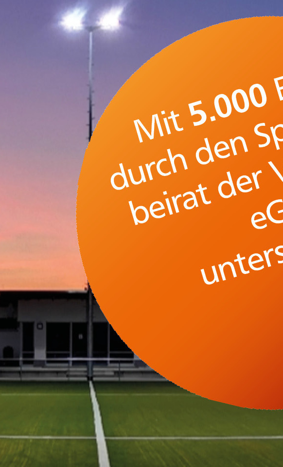 Schutzdach als Teil der neuen Crew Arena SV Rheidt