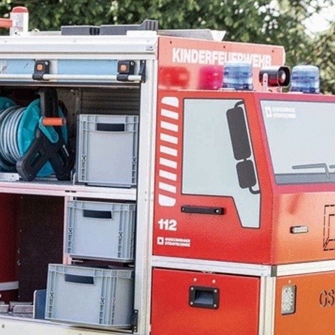 Rollcontainer Brandschutzerziehung Kinderfeuerwehr Giebelstadt