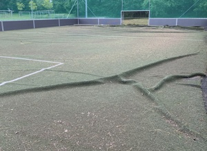 Hochwasserhilfe für Minispielfeld VfR Birkmannsweiler