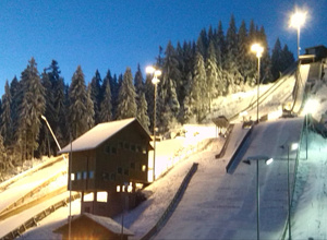 Neue Flutlichtanlage Skisprung-Stadion Ruhestein