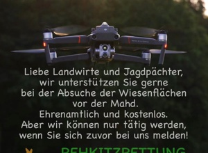 Drohnentechnik für die Rehkitzrettung