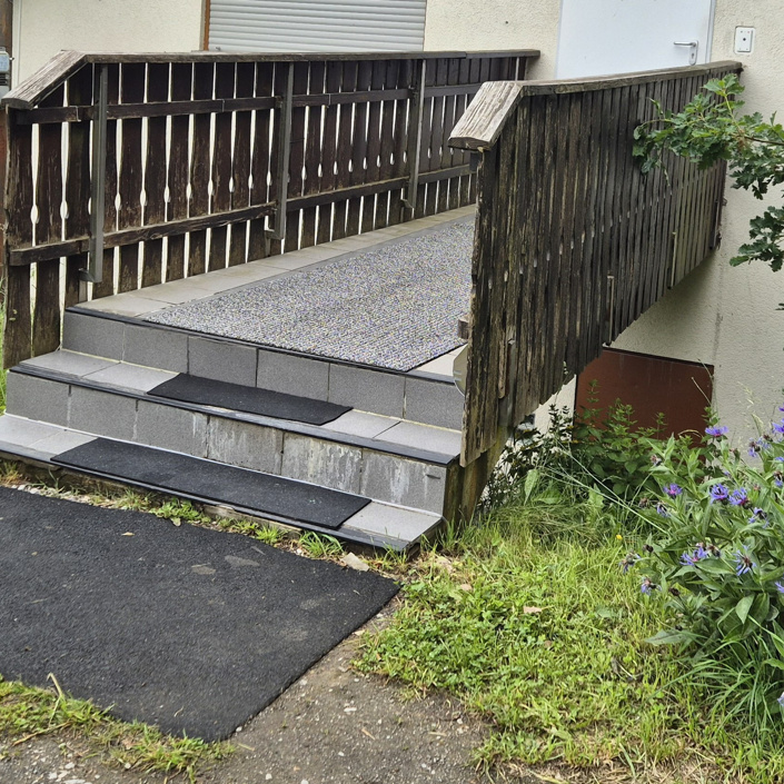 Barrierefreier Zugang zum TSV Vereinsheim in Fellingshausen