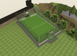 Soccer Court in der neuen Freizeitanlage Hornberg