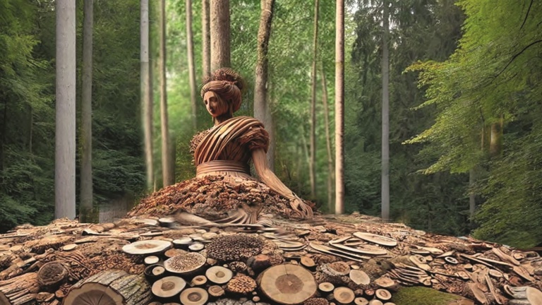 Waldkunst für ALLE - 5 neue Werke auf dem Waldkunstpfad Darmstadt