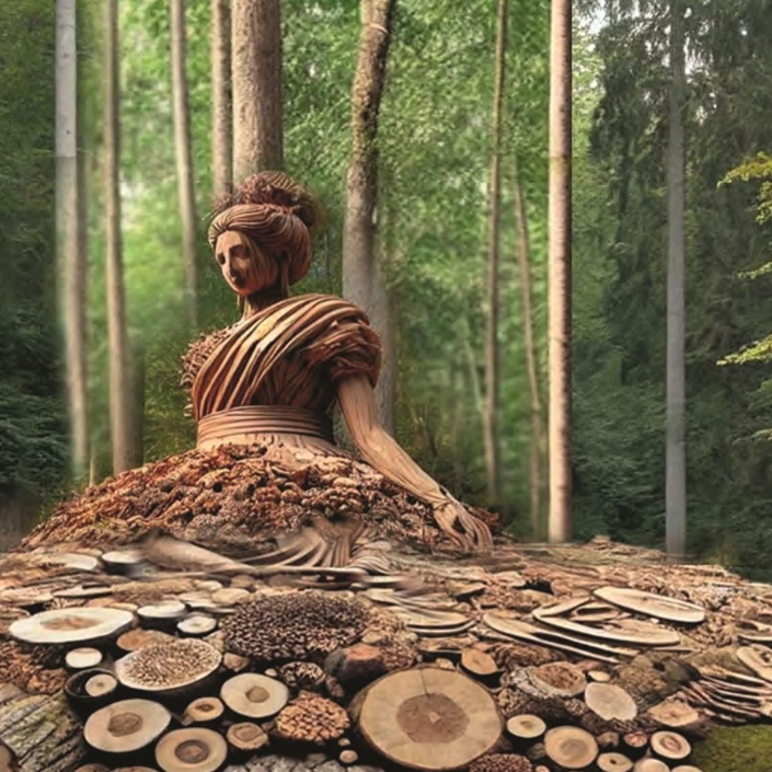Waldkunst für ALLE - 5 neue Werke auf dem Waldkunstpfad Darmstadt