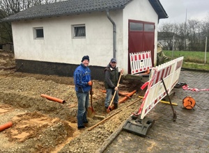 Neubau Doppelgarage/Gerätelager