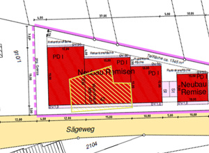 Neubau einer Vereinsremise (Lagerhalle)