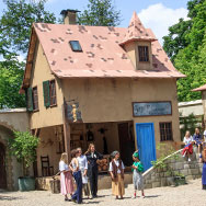 Farbspritze für den Bühnenbau
