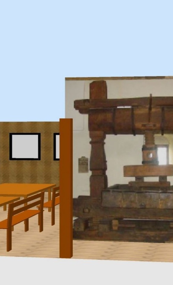 Schutzhütte / Historische Kelter in den Weinbergen von Stetten