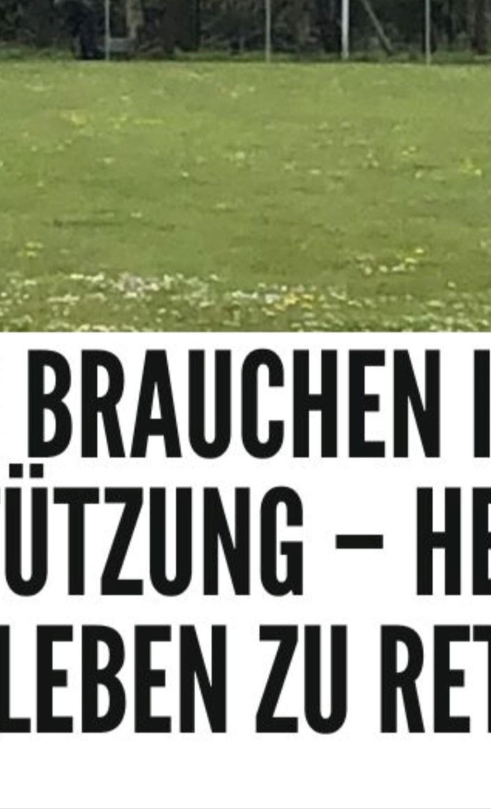 Defibrillator und Sponsorentafel TuS Halbemond