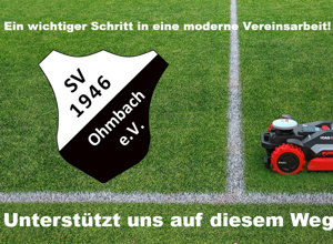 Mähroboter für den SV Ohmbach