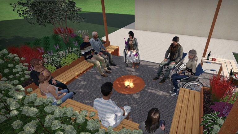 Neuer Garten als Wohlfühloase für 24 Menschen