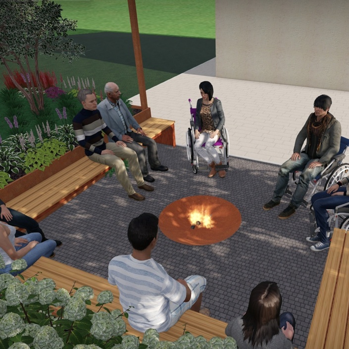 Neuer Garten als Wohlfühloase für 24 Menschen