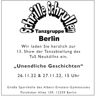Freikarte für unsere Tanzshow 2022