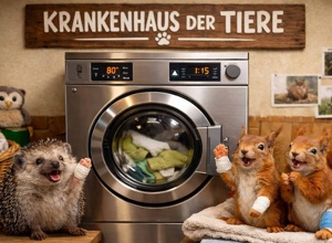 Krankenhaus der Tiere - Trockner und Waschmaschine