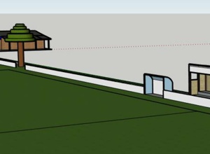 Bau Tribüne und Pflasterweg 2020