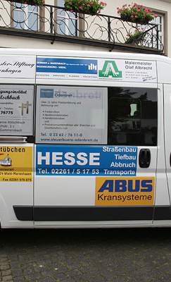 Team Bus für die Sundheimer Fußball Jugend