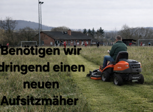 Neuer Aufsitzmäher für den TuS Schededörfer 04