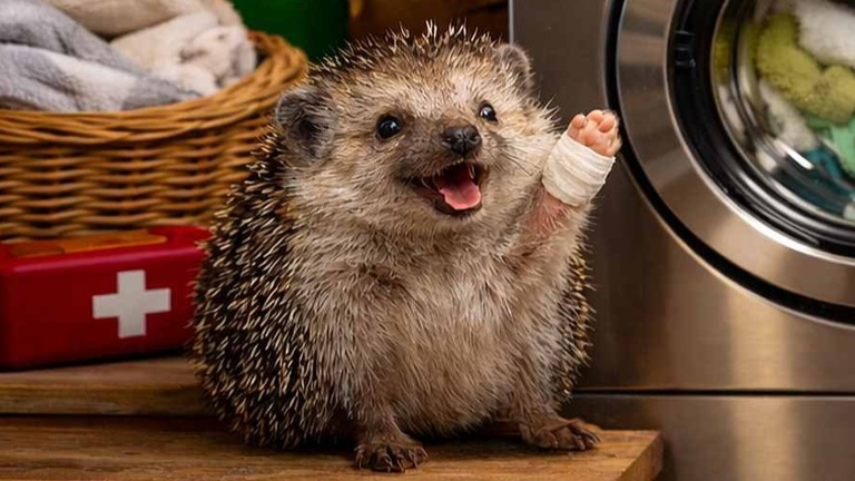 Krankenhaus der Tiere - Trockner und Waschmaschine