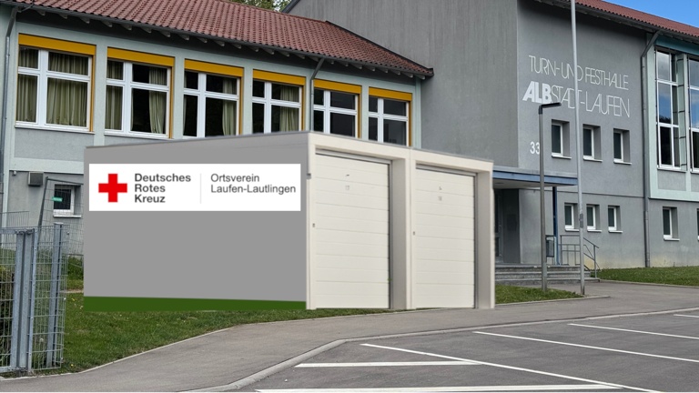 Großraumgaragen für Einsatzfahrzeug und Material