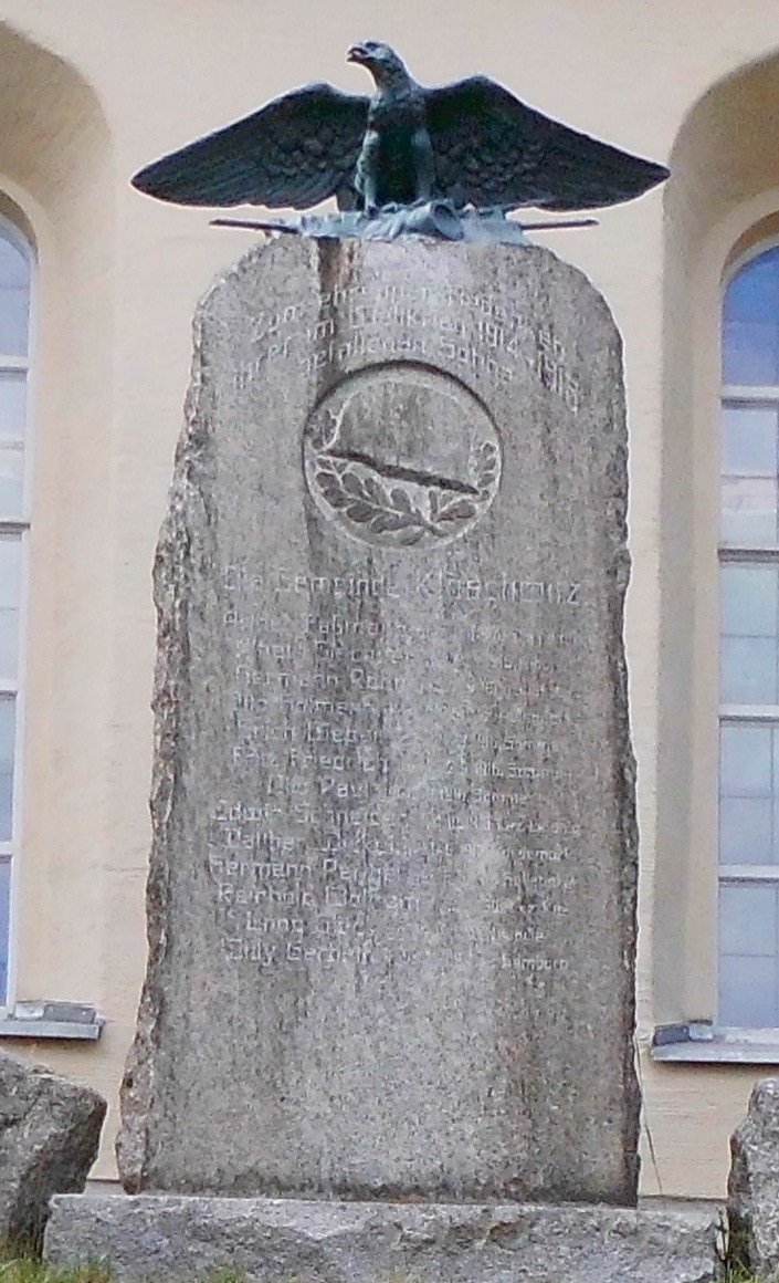 Restaurierung des Kriegerdenkmals in Kloschwitz