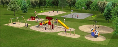 Spielhaus für Kinderspielplatz Gummersbach-Berstig